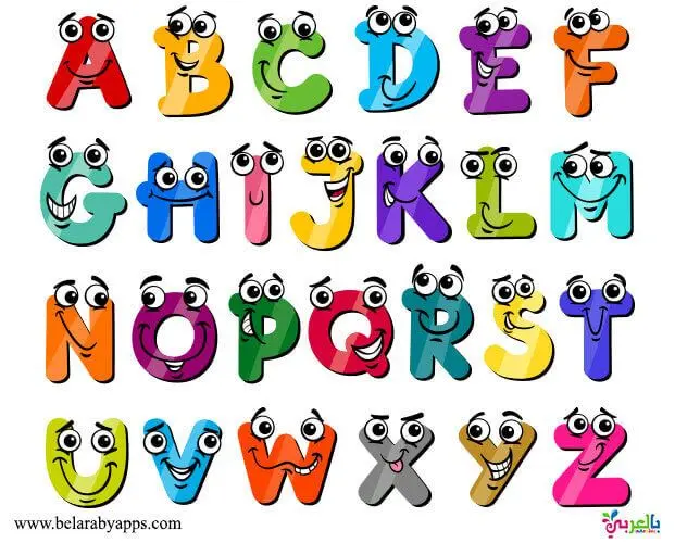 [TG-M2395] ستكر ملون احرف انكليزي