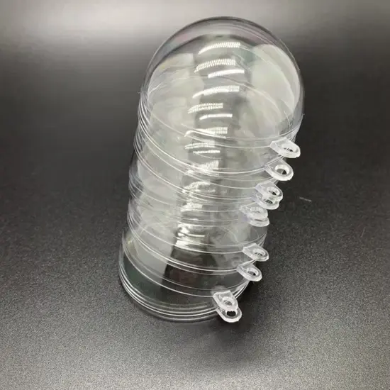 [el502-pk5] MODEL LINEهدايا ترويجية 5cm كرات بلاستيكية شفافة مستديرة لزينة عيد الميلاد 