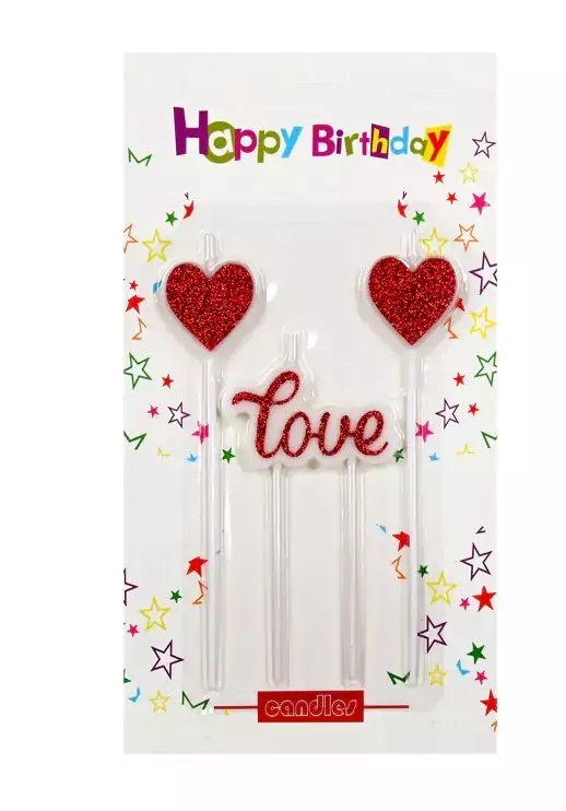 شمع عيد ميلاد love