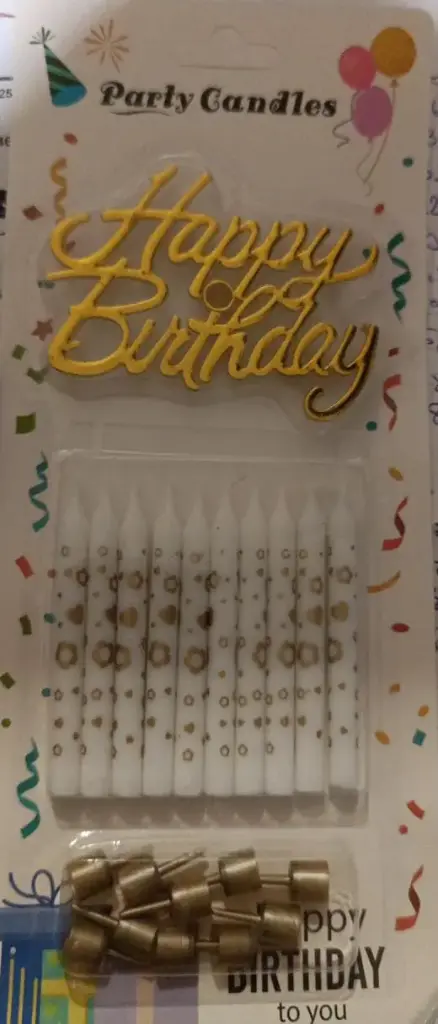 [x-17 mm25-187] شمع عيد ميلاد party candles